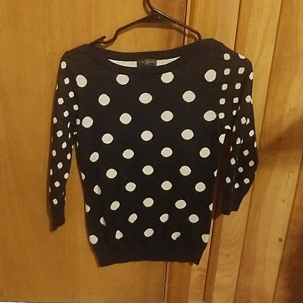 The Limited polka dot sweater